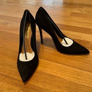 Schutz Black Suede Pumps